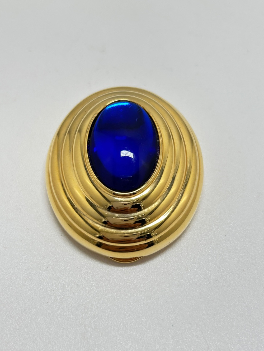 Boucheron, Jaipur Solid Parfum Compact Pendant, Gold With Blue Acrylic Cabachon